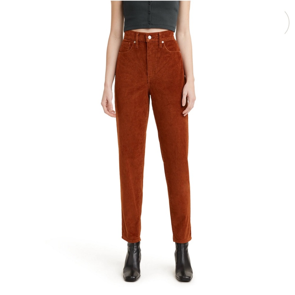 Levis High Waisted Mom Jeans  Corduroy Jeans